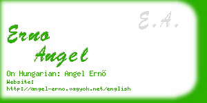 erno angel business card