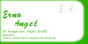 erno angel business card